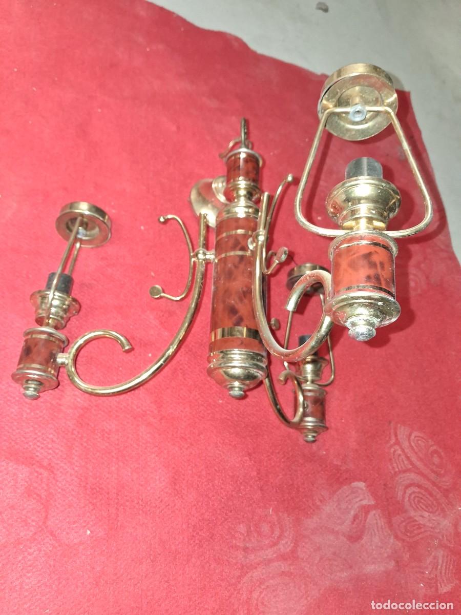 Vintage: Lampara vintage tres brazos - Foto 3
