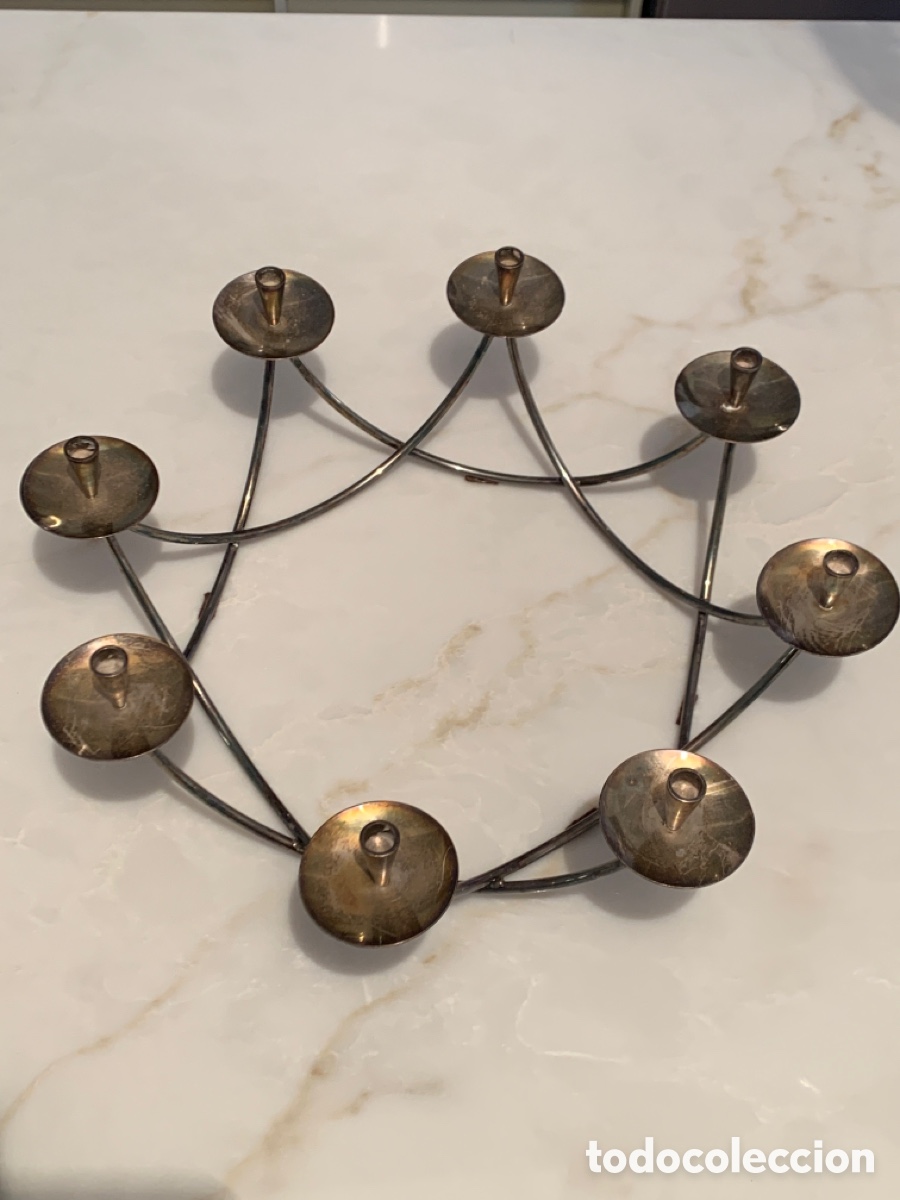 Vintage: Candelabro de 8 velas - Foto 2