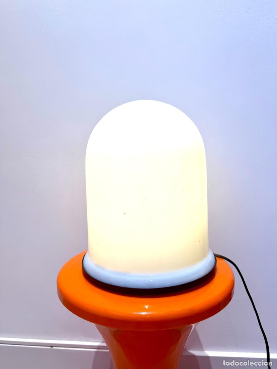 Vintage: LAMPARA SOBREMESA OPALINA ESTILO RETRO XL - Foto 6