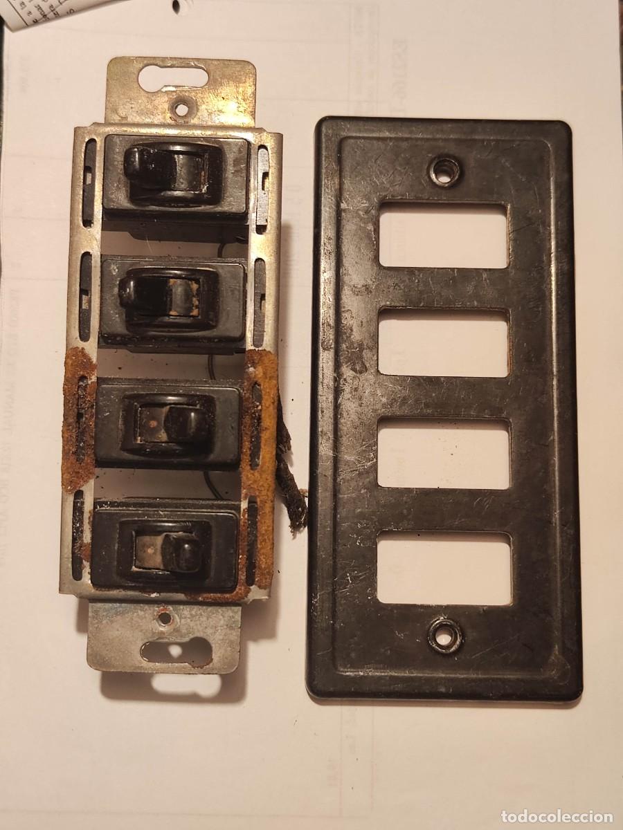 Vintage: Lote interruptores pared baquelita