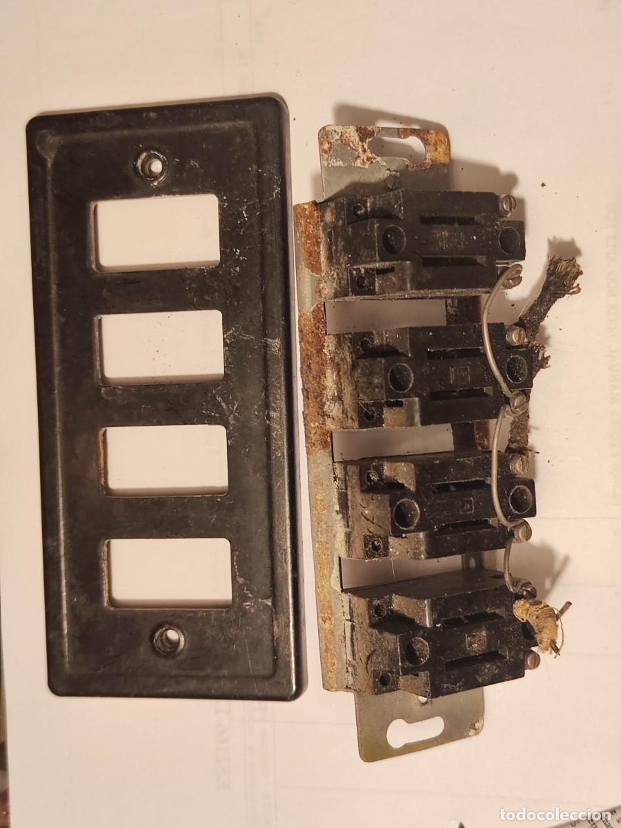Vintage: Lote interruptores pared baquelita - Foto 3
