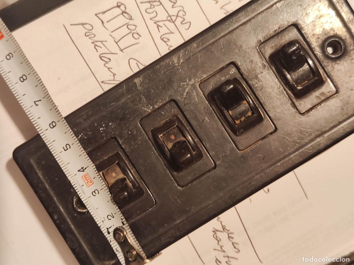 Vintage: Lote interruptores pared baquelita - Foto 5