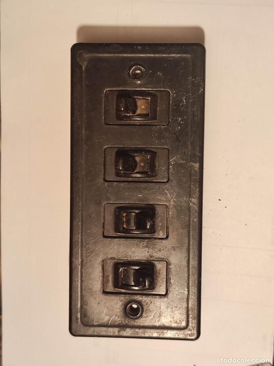 Vintage: Lote interruptores pared baquelita - Foto 7