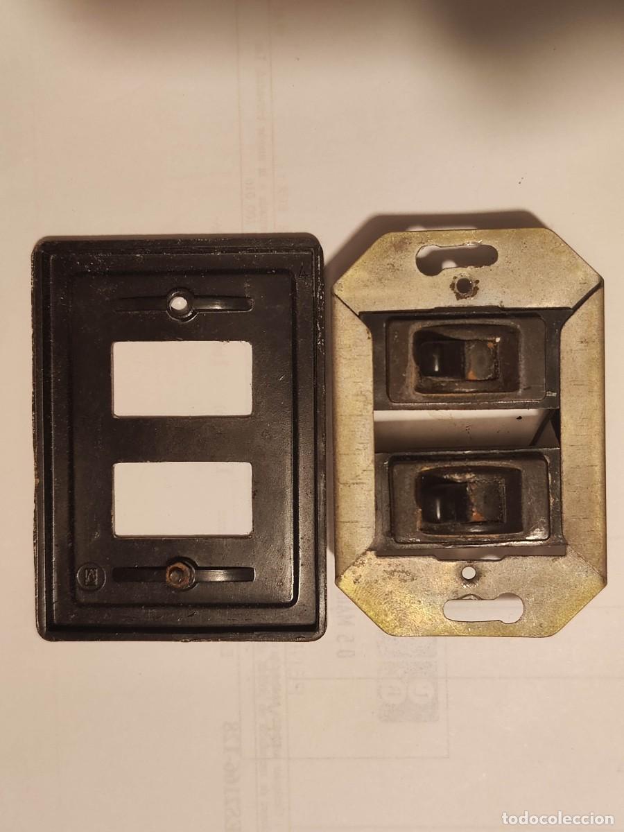 Vintage: Lote interruptores pared baquelita - Foto 8