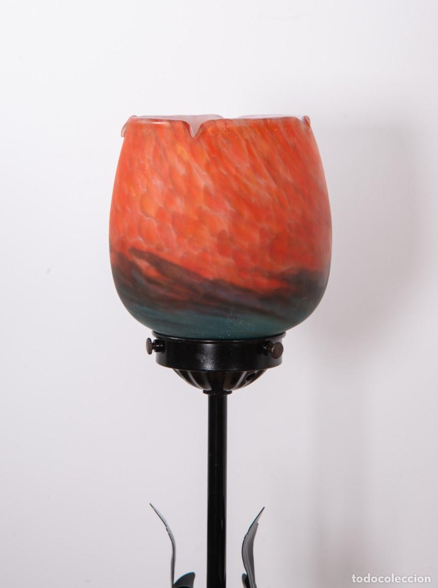Vintage: L&aacute;mpara &ldquo;tulip&aacute;n&rdquo; tono rojo. - Foto 10
