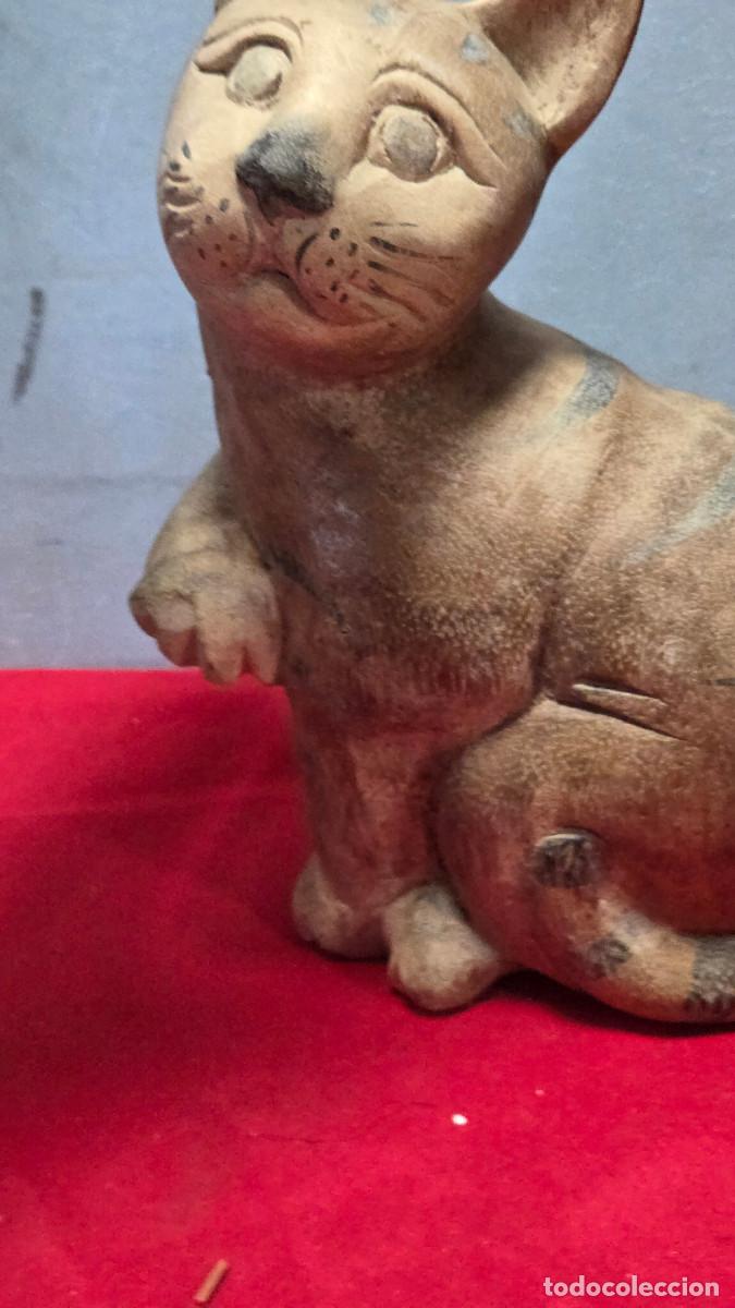 Vintage: figura de gato de ceramica - Foto 2