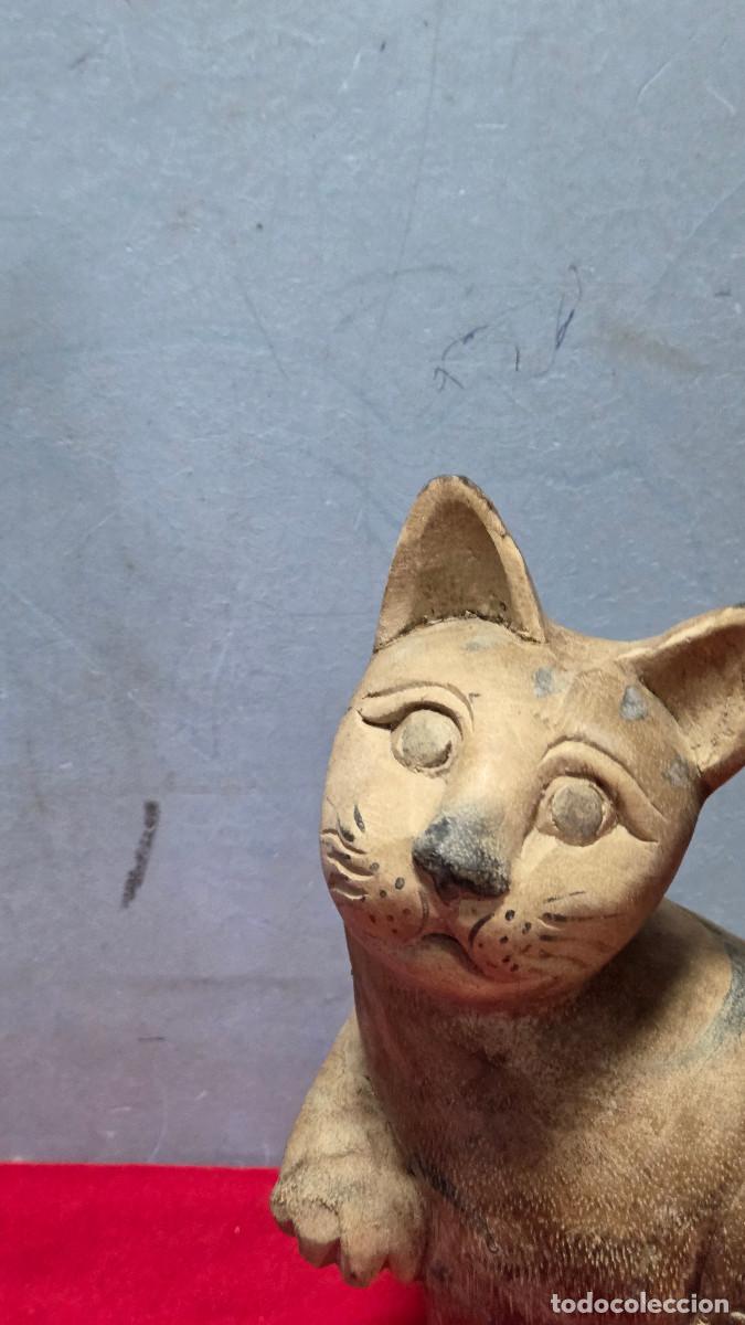 Vintage: figura de gato de ceramica - Foto 3