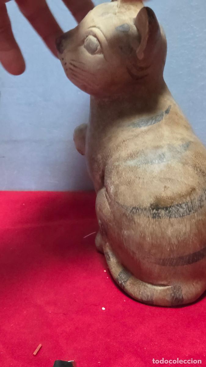 Vintage: figura de gato de ceramica - Foto 4
