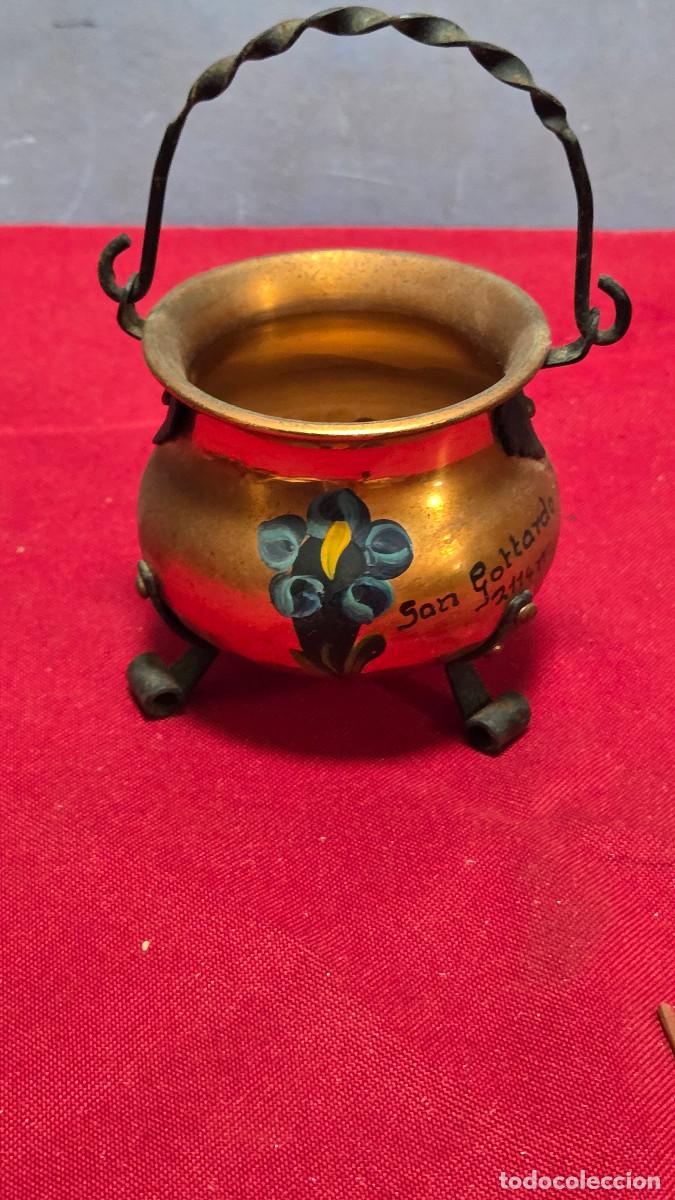 Vintage: peque&ntilde;a cazuela de cobre
