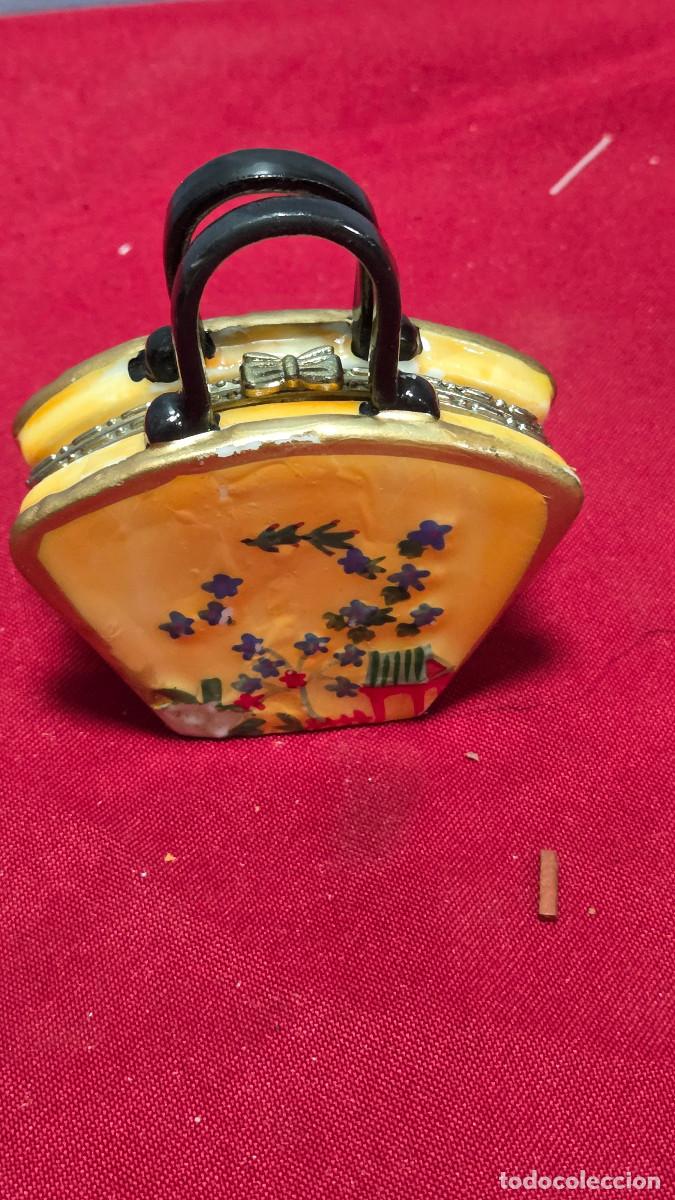 Vintage: caja de ceramica forma de cesto
