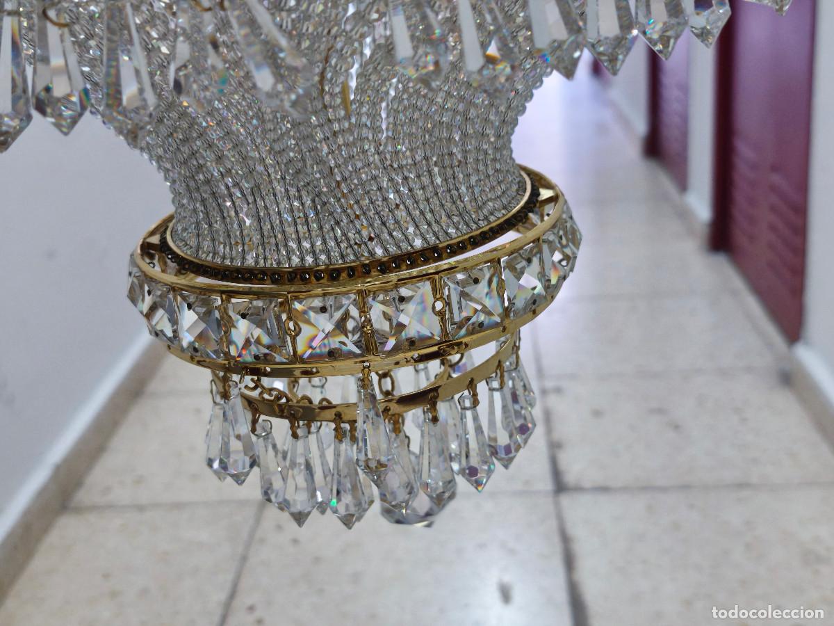 Vintage: Lampara imperio de cristal - Foto 2