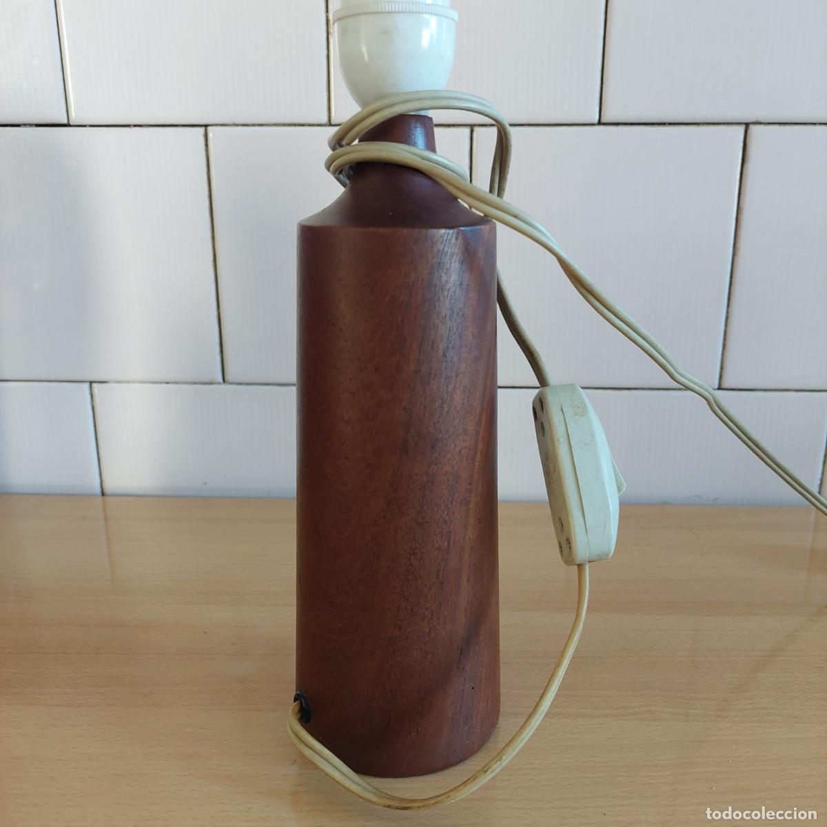 Vintage: Lampara modernista de teca escandinava
