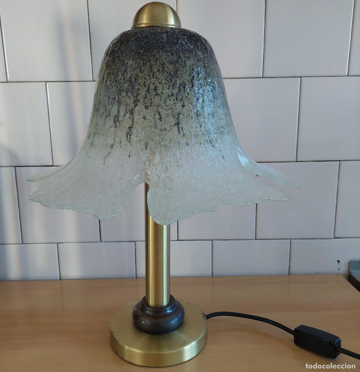 Vintage: Lampara de cristal modernista Peill & Putzler