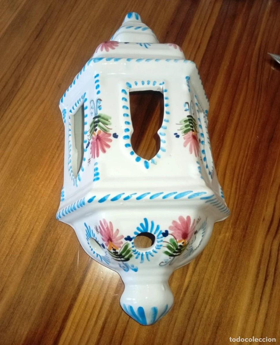 Vintage: Farol cer&aacute;mico Talavera?? Vintage - Foto 2