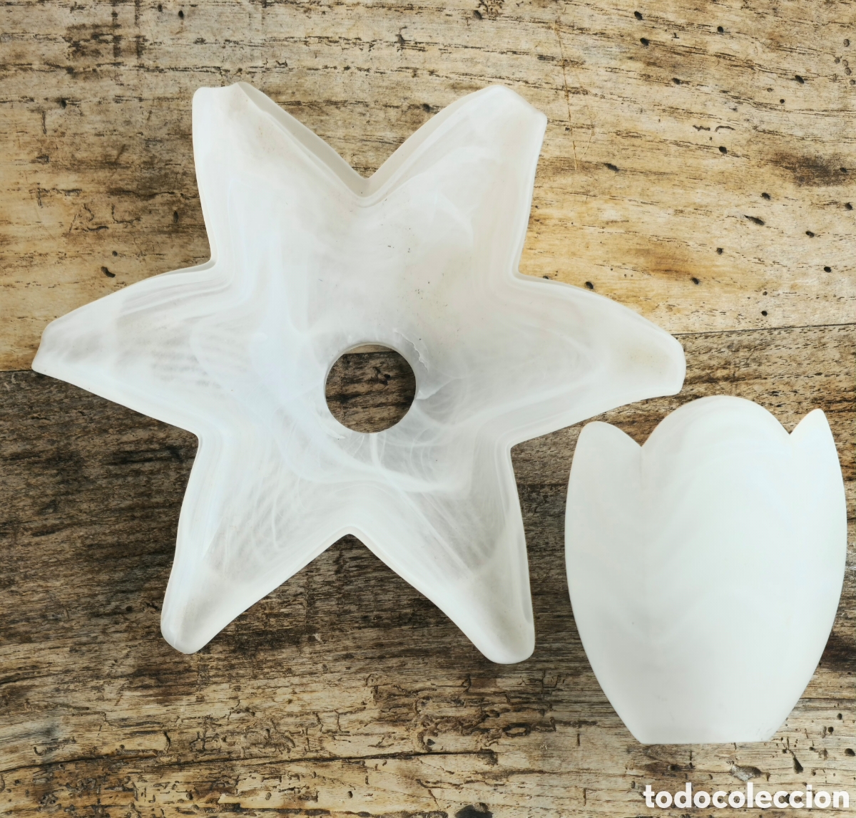 Vintage: Lote tulipas cristal opalino - Foto 3