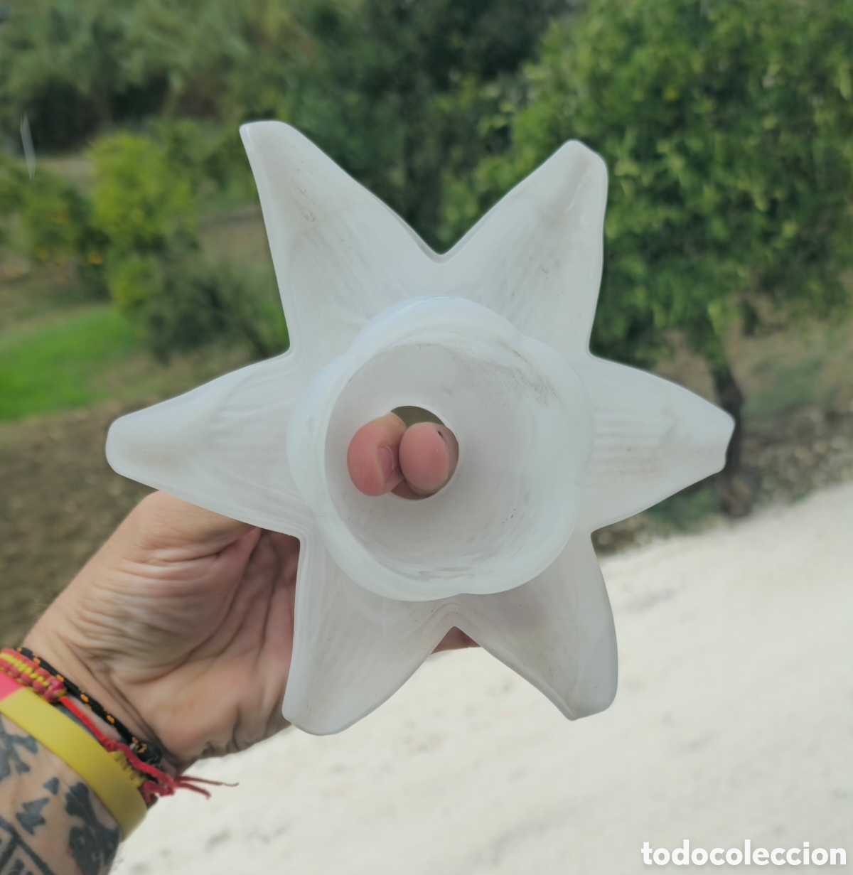 Vintage: Lote tulipas cristal opalino - Foto 5