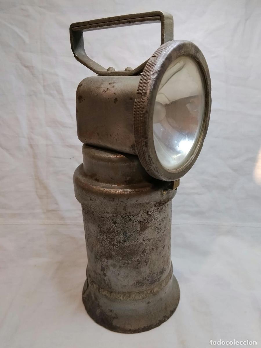 Vintage: L&Aacute;MPARA DE MINA EL&Eacute;CTRICA DE MANO DE INSPECCI&Oacute;N