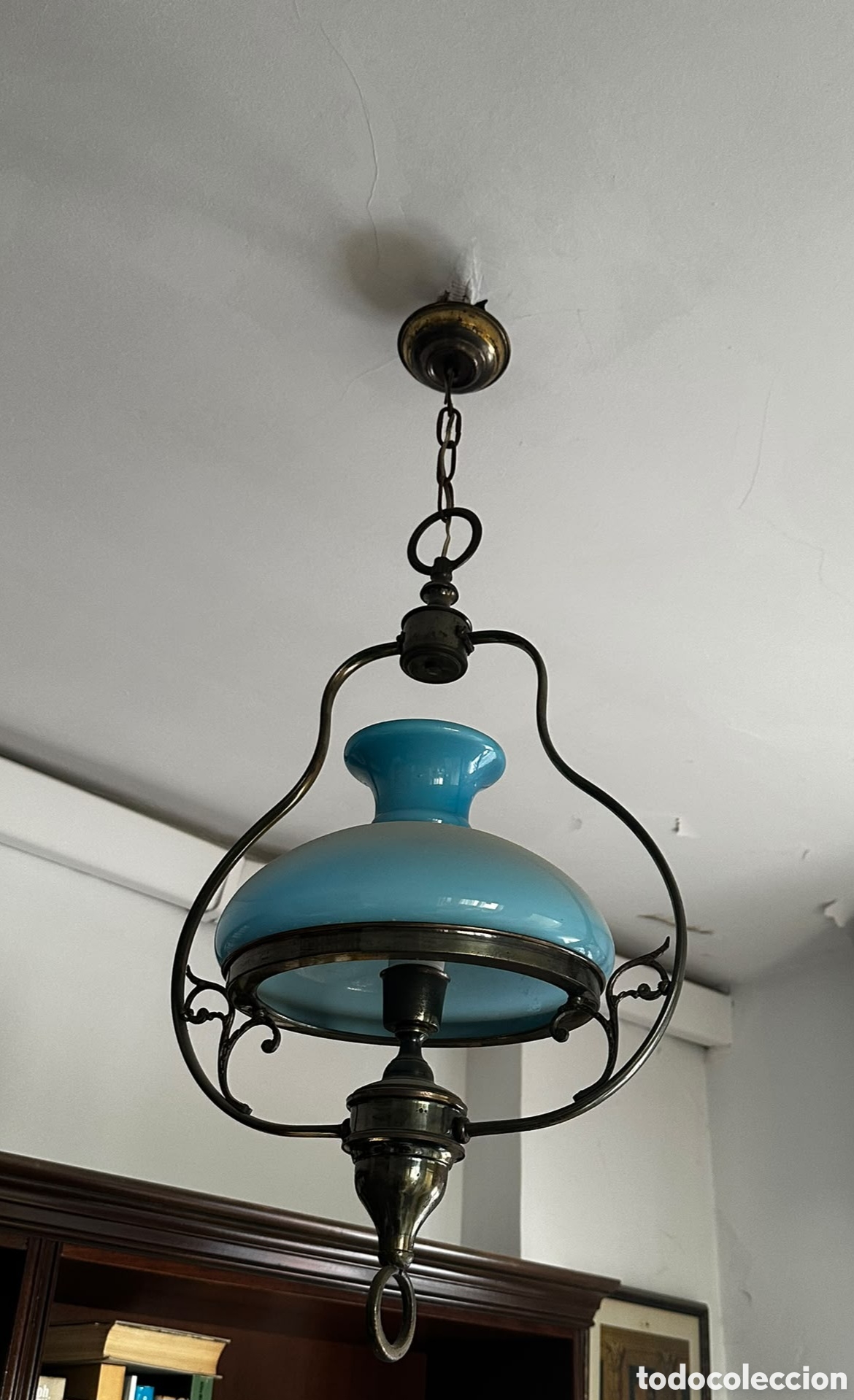 Vintage: Lampara vintage azul