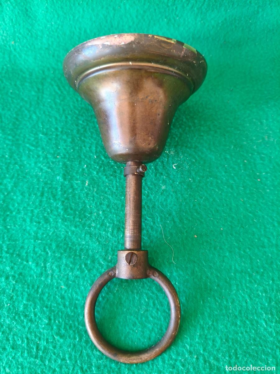 Vintage: ANTIGUO FLORON DE LATON PARA COLGAR LAMPARA DE TECHO