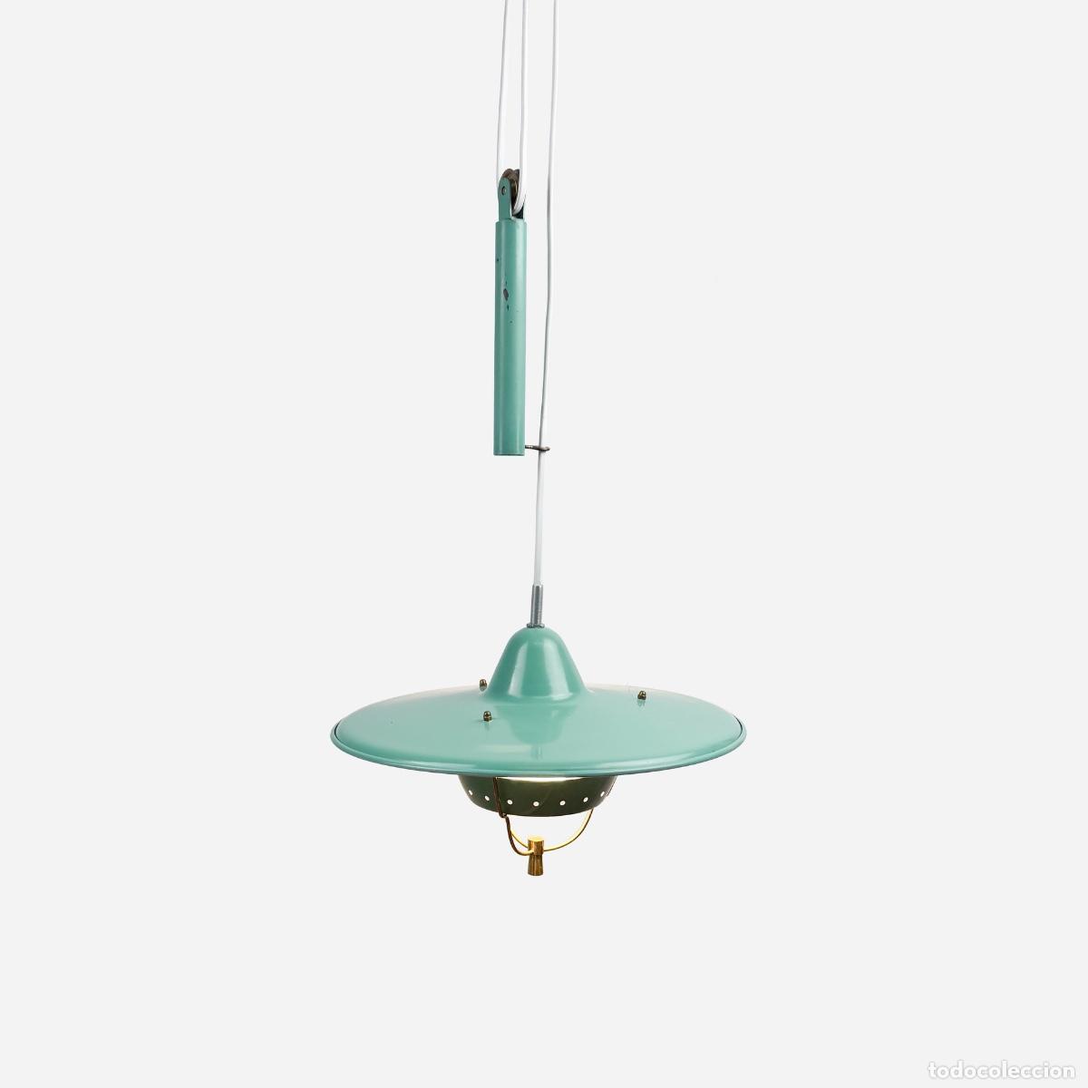 Vintage: L&aacute;mpara de techo con sistema de poleas, 1960s - Foto 8