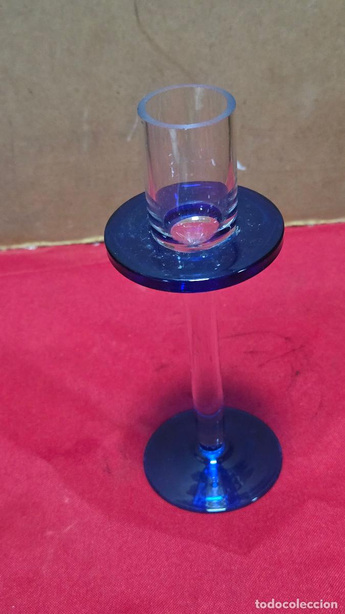 Vintage: velon de cristal azul