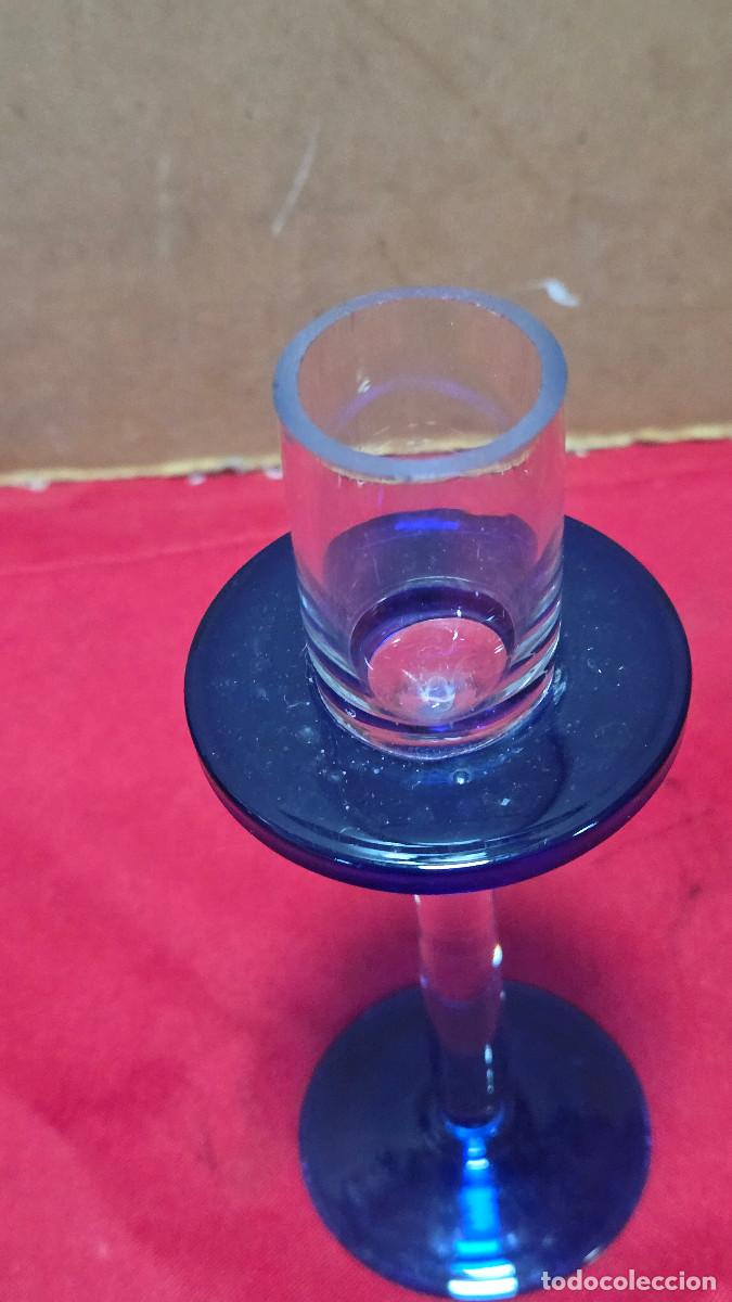 Vintage: velon de cristal azul - Foto 3