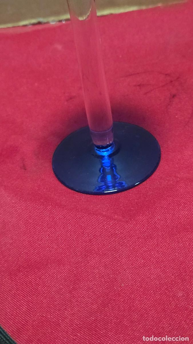 Vintage: velon de cristal azul - Foto 4