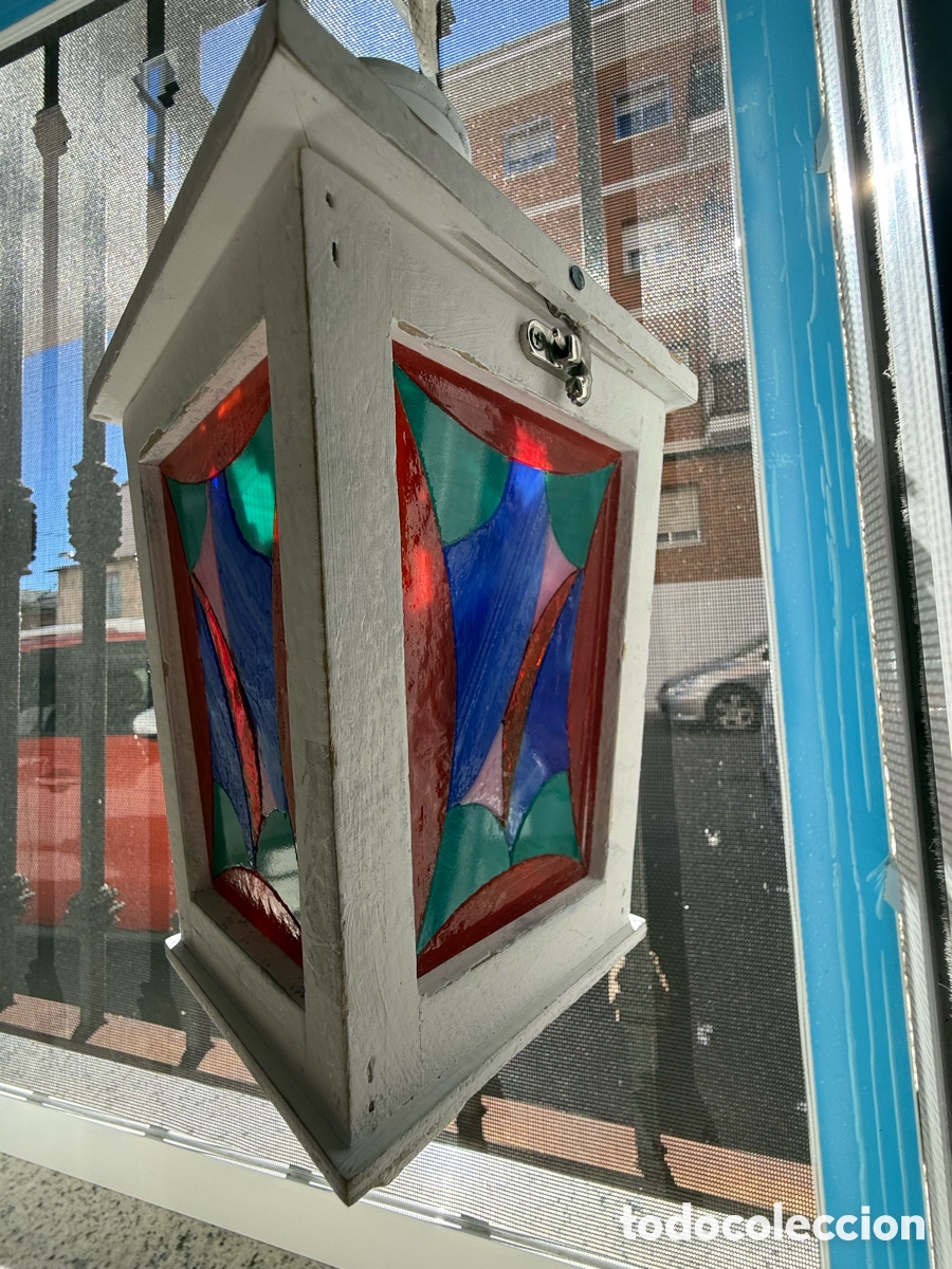 Vintage: Portavelas de vitral artesanal - Foto 27