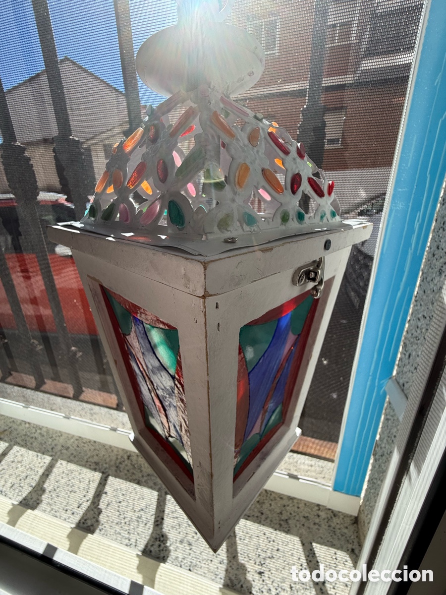 Vintage: Portavelas de vitral artesanal - Foto 28