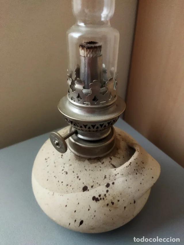 Vintage: L&aacute;mpara de aceite antigua - Foto 4