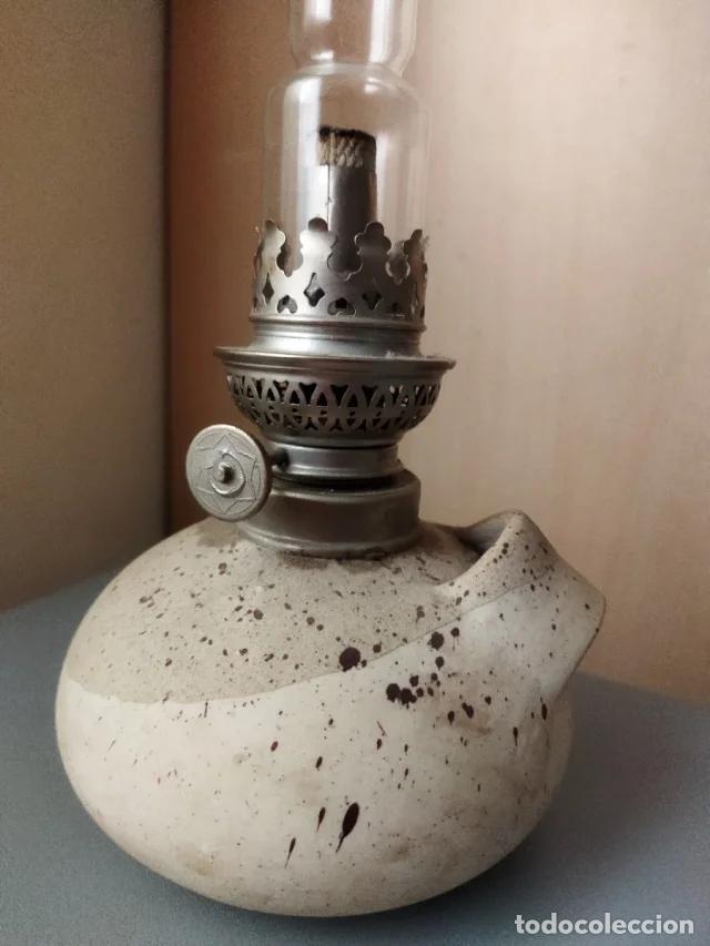 Vintage: L&aacute;mpara de aceite antigua - Foto 5