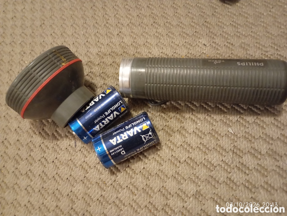Vintage: Vintage gray Philips Soft Touch flashlight - Foto 5
