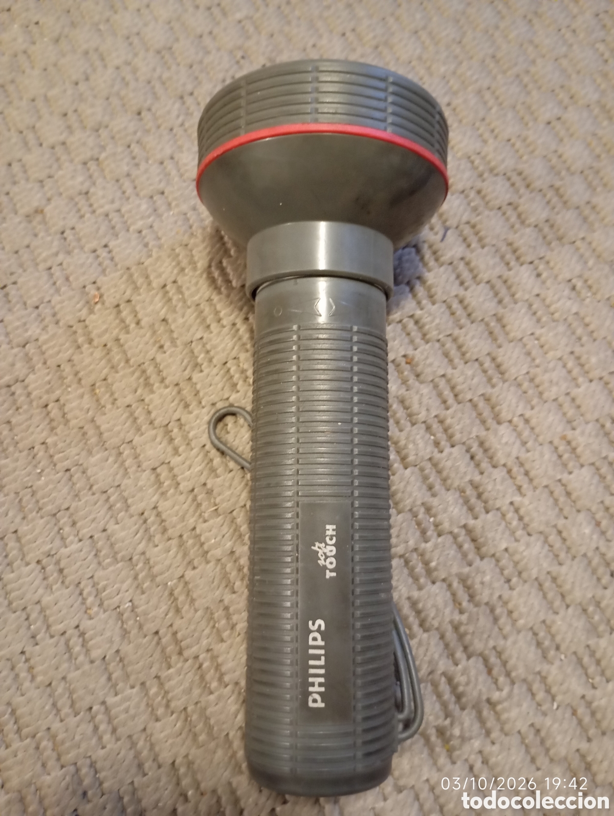 Vintage: Vintage gray Philips Soft Touch flashlight - Foto 6