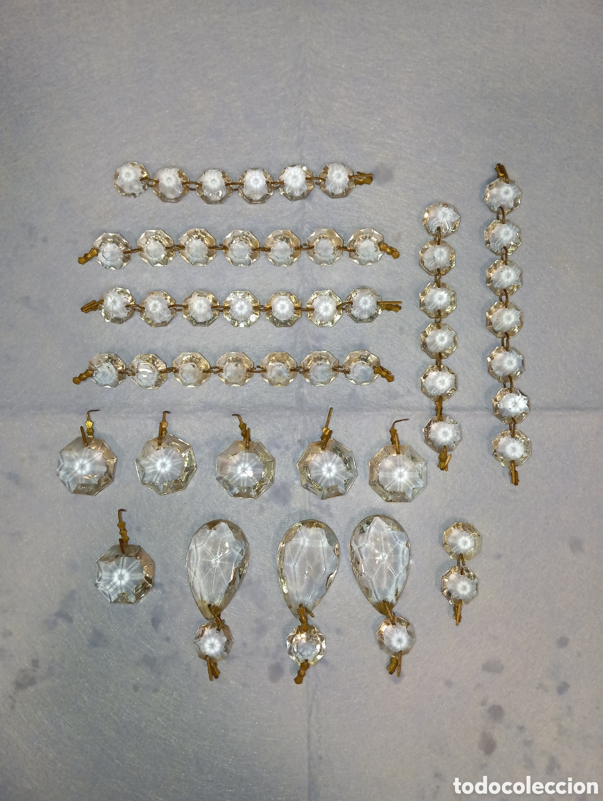 Vintage: Lote l&aacute;grimas de cristal
