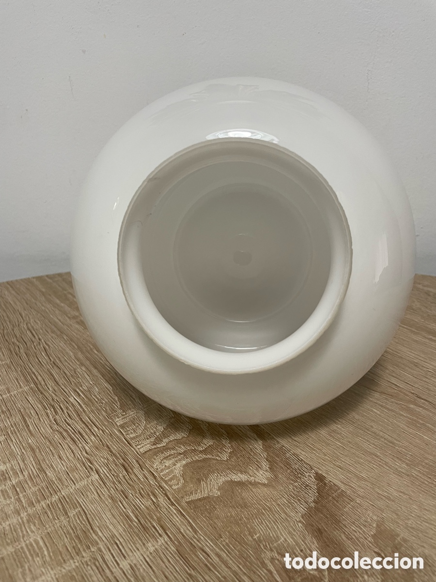 Vintage: L&Aacute;MPARA OPALINA BLANCA - Foto 8