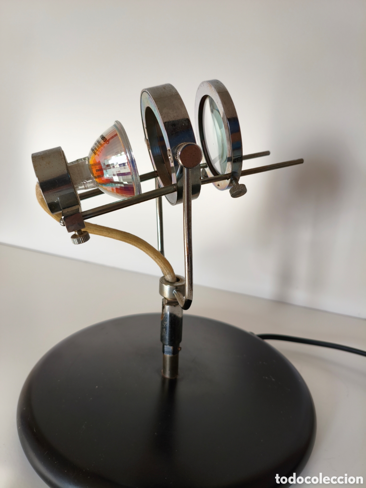 Vintage: L&aacute;mpara de mesa con regulador de intensidad - l&aacute;mpara oftalmol&oacute;gica para examen de lentes