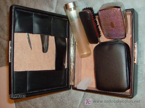 Vintage: ANTIGUO NECESER CON SUS COMPLEMENTOS - Foto 1