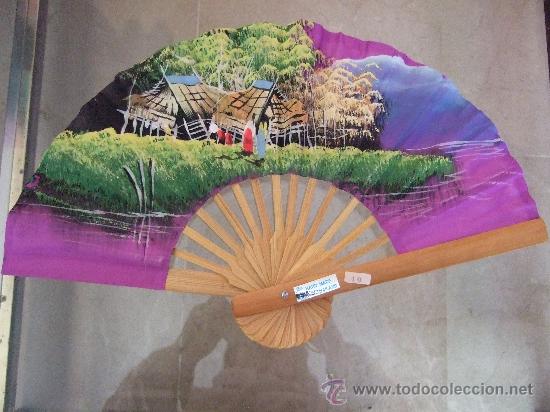 Vintage: ABANICO TAILANDES HECHO A MANO - Foto 1