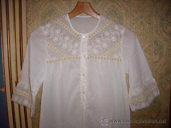 Vintage: Camis&oacute;n blanco a&ntilde;os 60 - Foto 3