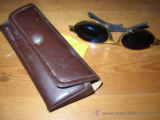 Vintage: gafas de sol. Cristales verdes - Foto 1