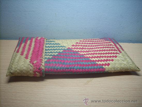 Vintage: funda gafas de paja. - Foto 1