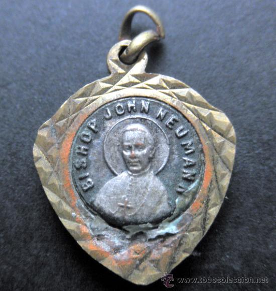 Vintage: * MEDALLA VINTAGE * BISHOP JOHN NEWMAN * 2CM - Foto 1