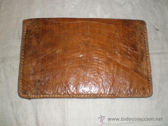 Vintage: cartera de piel de cocodrilo a&ntilde;os 60 - Foto 1