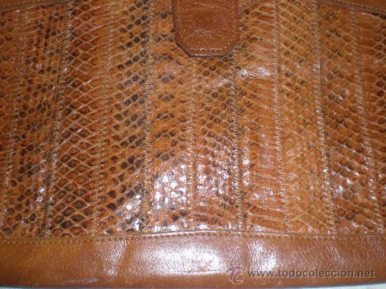 Vintage: bolso de piel a&ntilde;os 60 - Foto 3