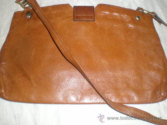 Vintage: bolso de piel a&ntilde;os 60 - Foto 2