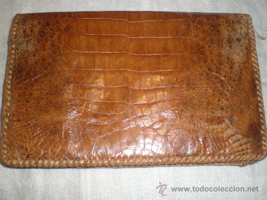 Vintage: cartera de piel de cocodrilo a&ntilde;os 60 - Foto 3