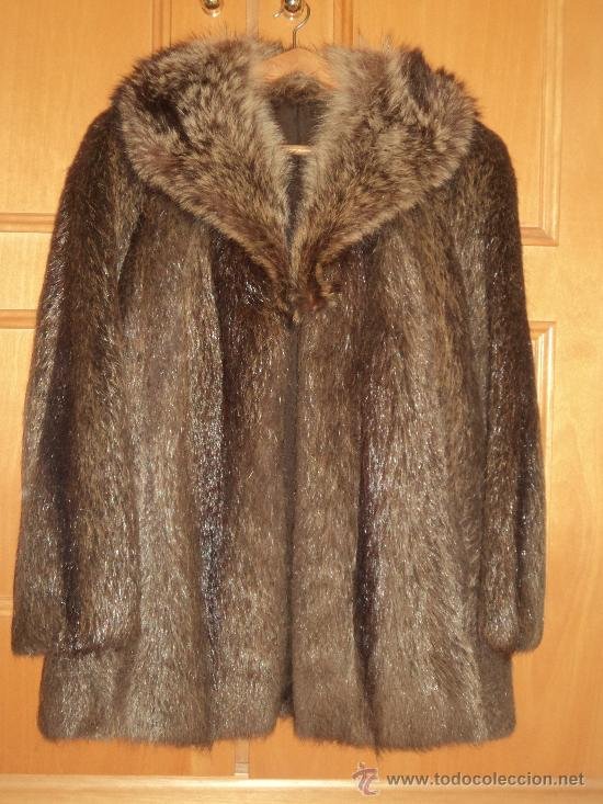 unos pocos Brillante Aproximación abrigo de piel de nutria y marta - Compra venta en todocoleccion