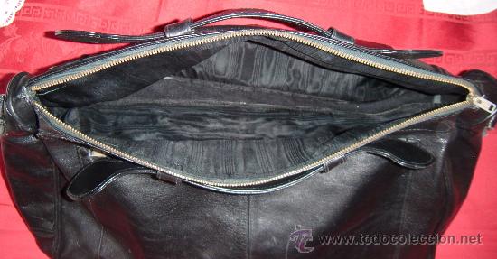 Vintage: CARTERA EXTENSIBLE DE CUERO NEGRO - Foto 2