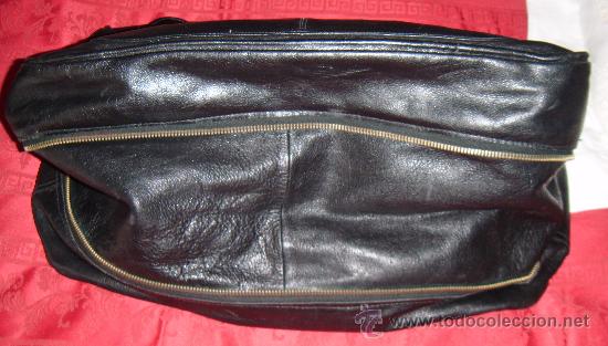 Vintage: CARTERA EXTENSIBLE DE CUERO NEGRO - Foto 3
