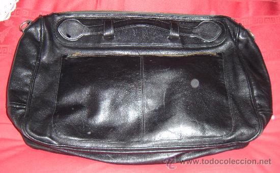 Vintage: CARTERA EXTENSIBLE DE CUERO NEGRO - Foto 4